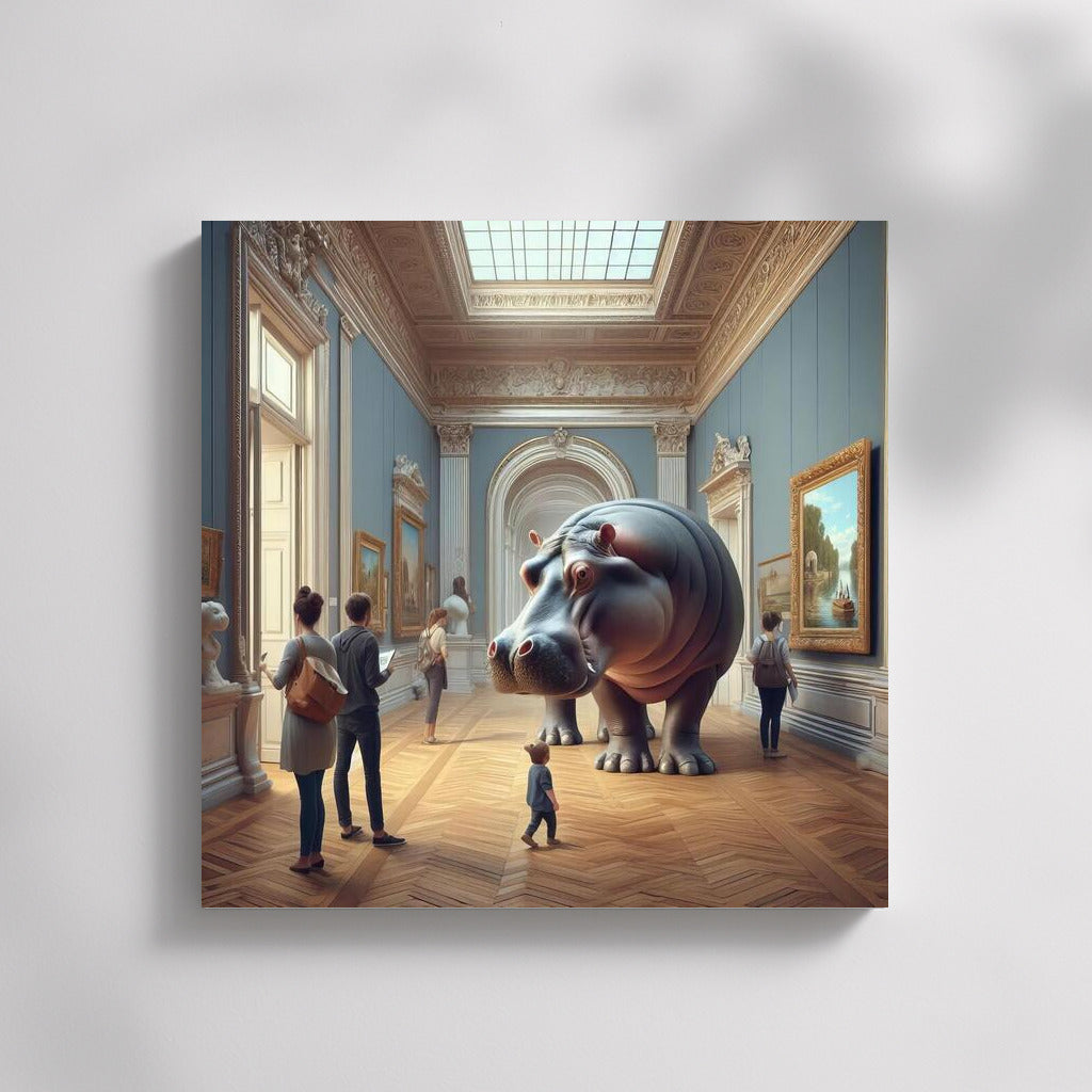 Hippopotamus in the Museum: A Bright Accent for the Interior