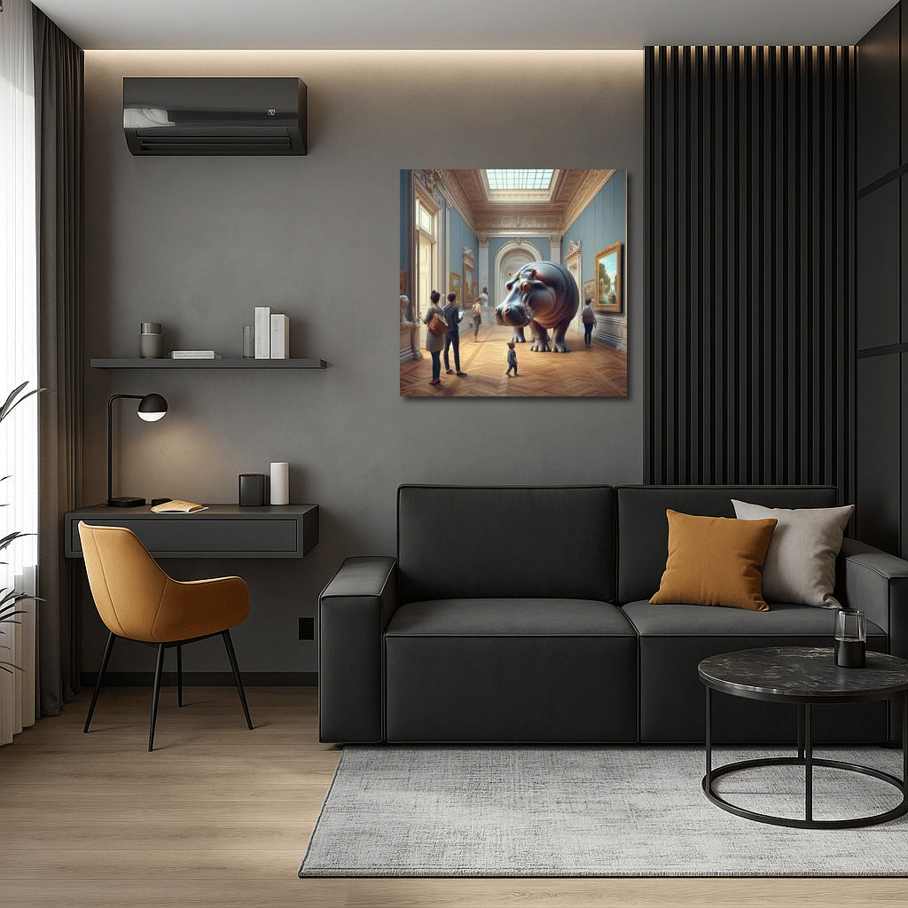 Hippopotamus in the Museum: A Bright Accent for the Interior
