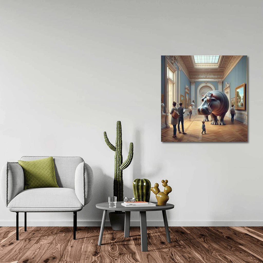 Hippopotamus in the Museum: A Bright Accent for the Interior
