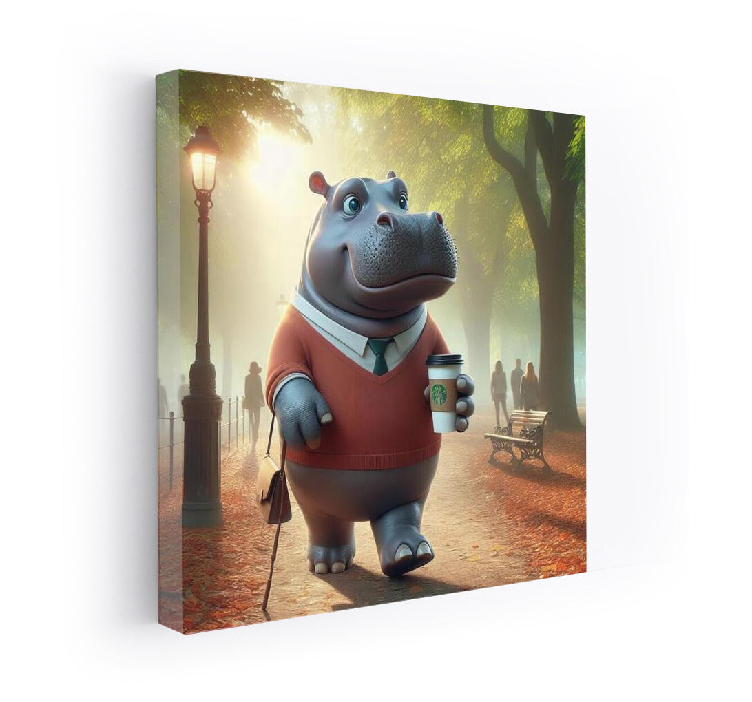 Hippopotamus Coffee Promenade in the Park