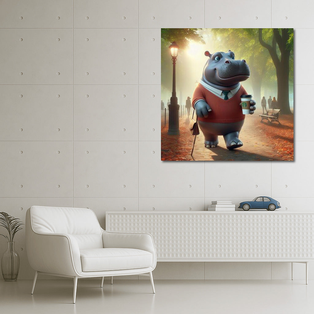 Hippopotamus Coffee Promenade in the Park