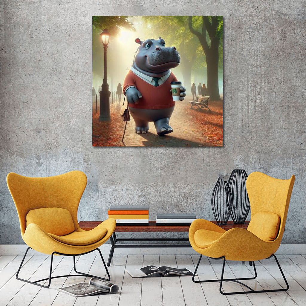 Hippopotamus Coffee Promenade in the Park