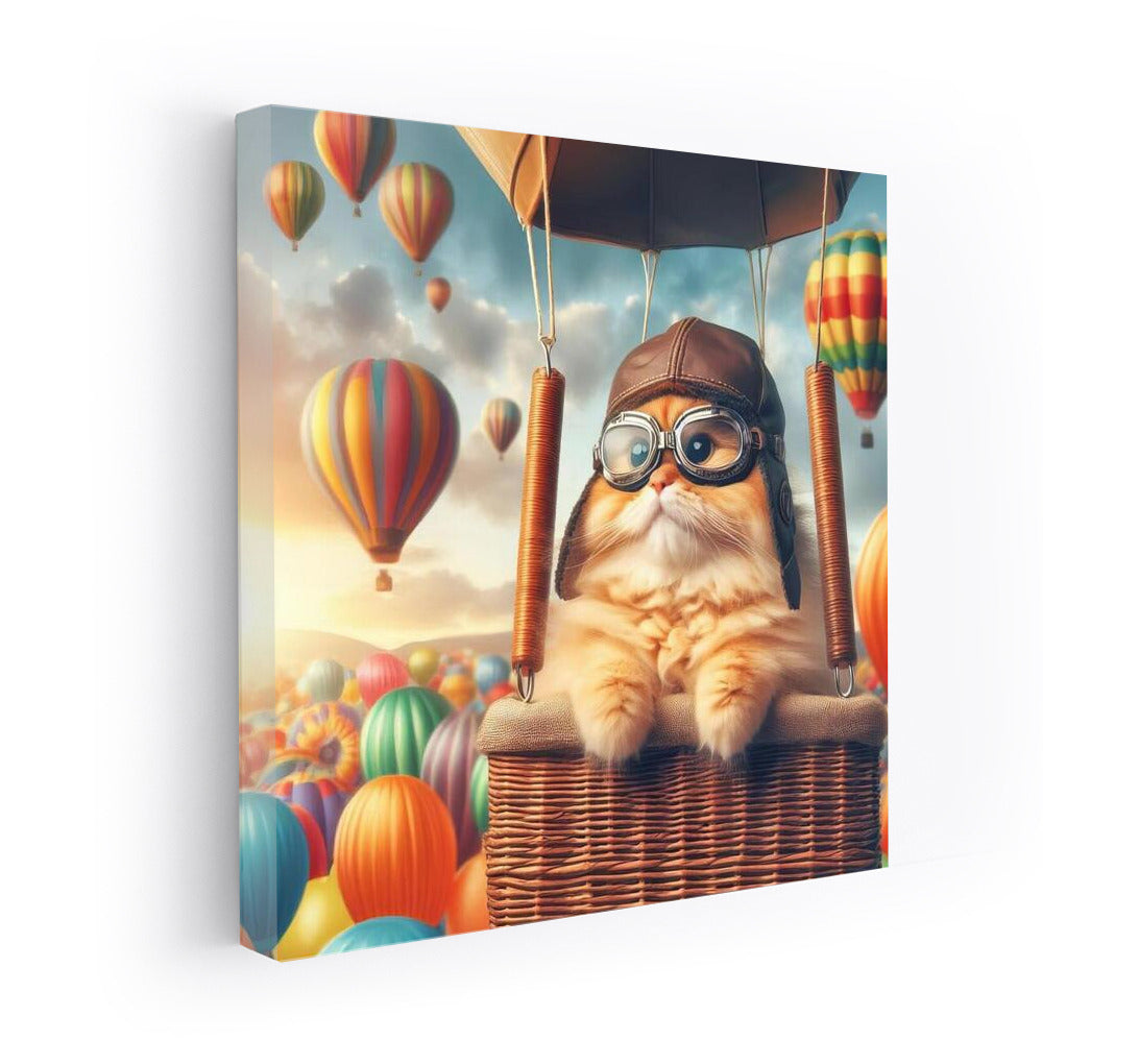 Flying Cat Pilot in Hot Air Balloon: Hot Air Balloon Cat 3 Adventures