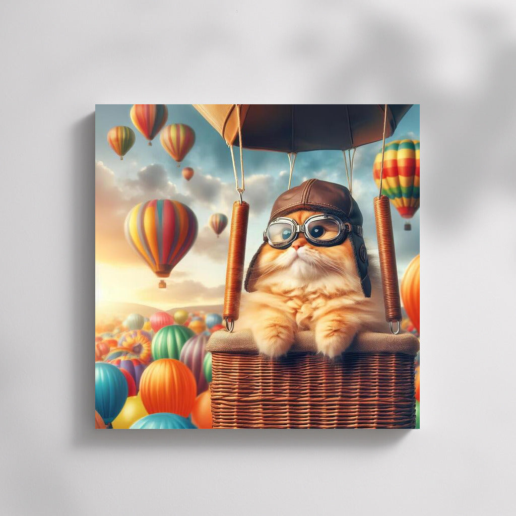 Flying Cat Pilot in Hot Air Balloon: Hot Air Balloon Cat 3 Adventures