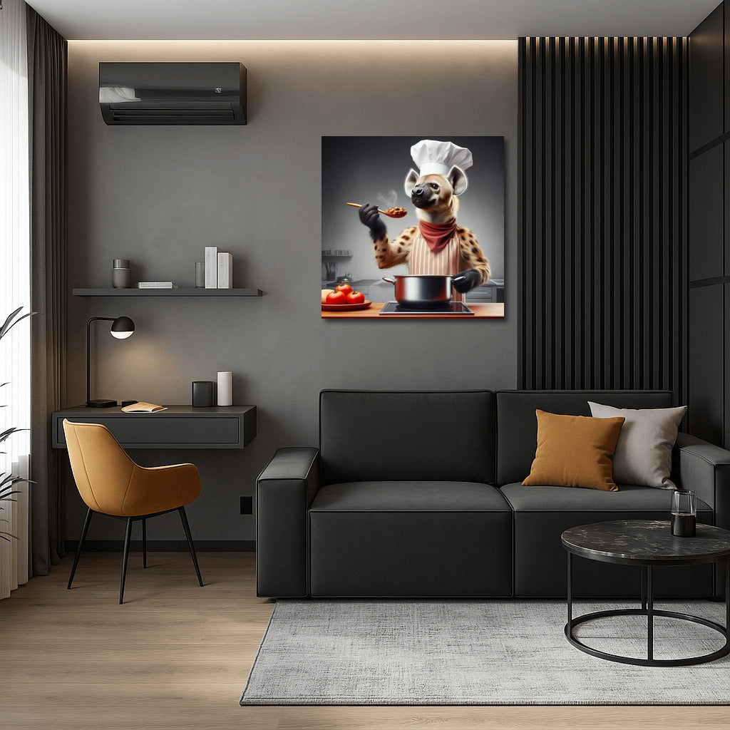 Culinary Hyena-Chef: Humor and Style for Interior