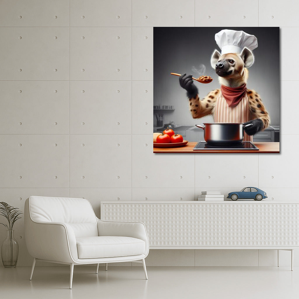Culinary Hyena-Chef: Humor and Style for Interior