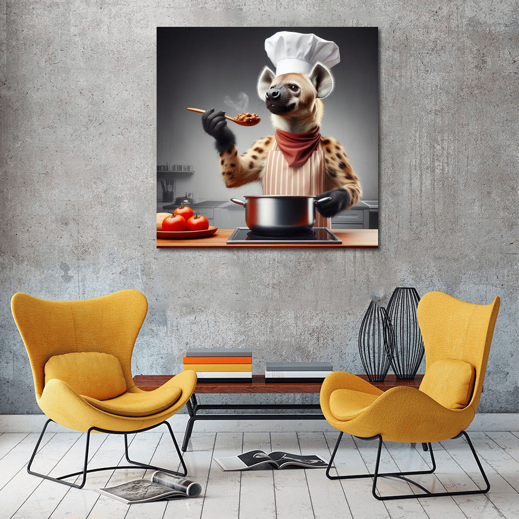 Culinary Hyena-Chef: Humor and Style for Interior