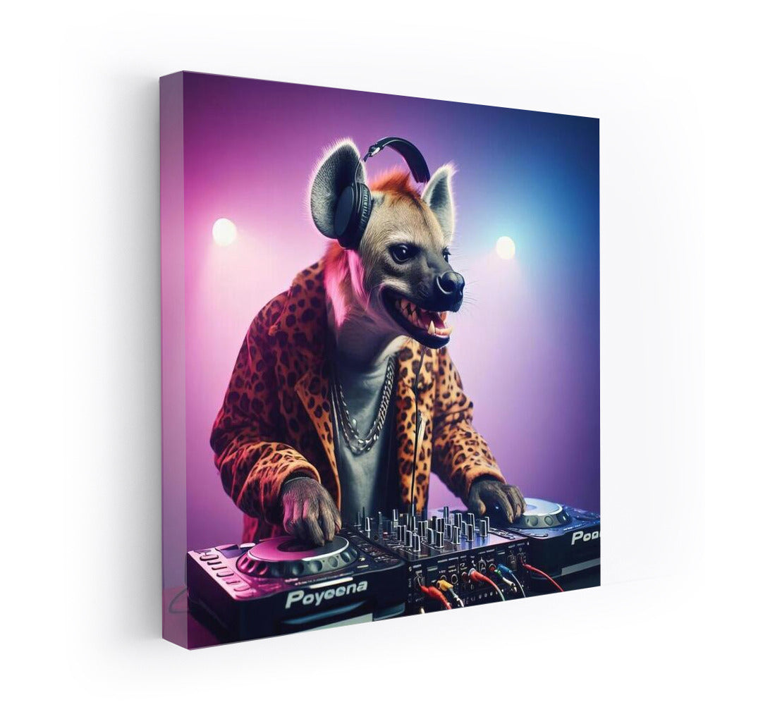 Hyena DJ: Leopard Print Night Beats