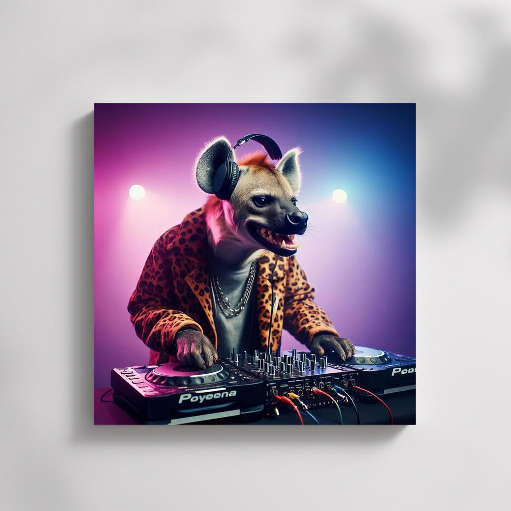 Hyena DJ: Leopard Print Night Beats