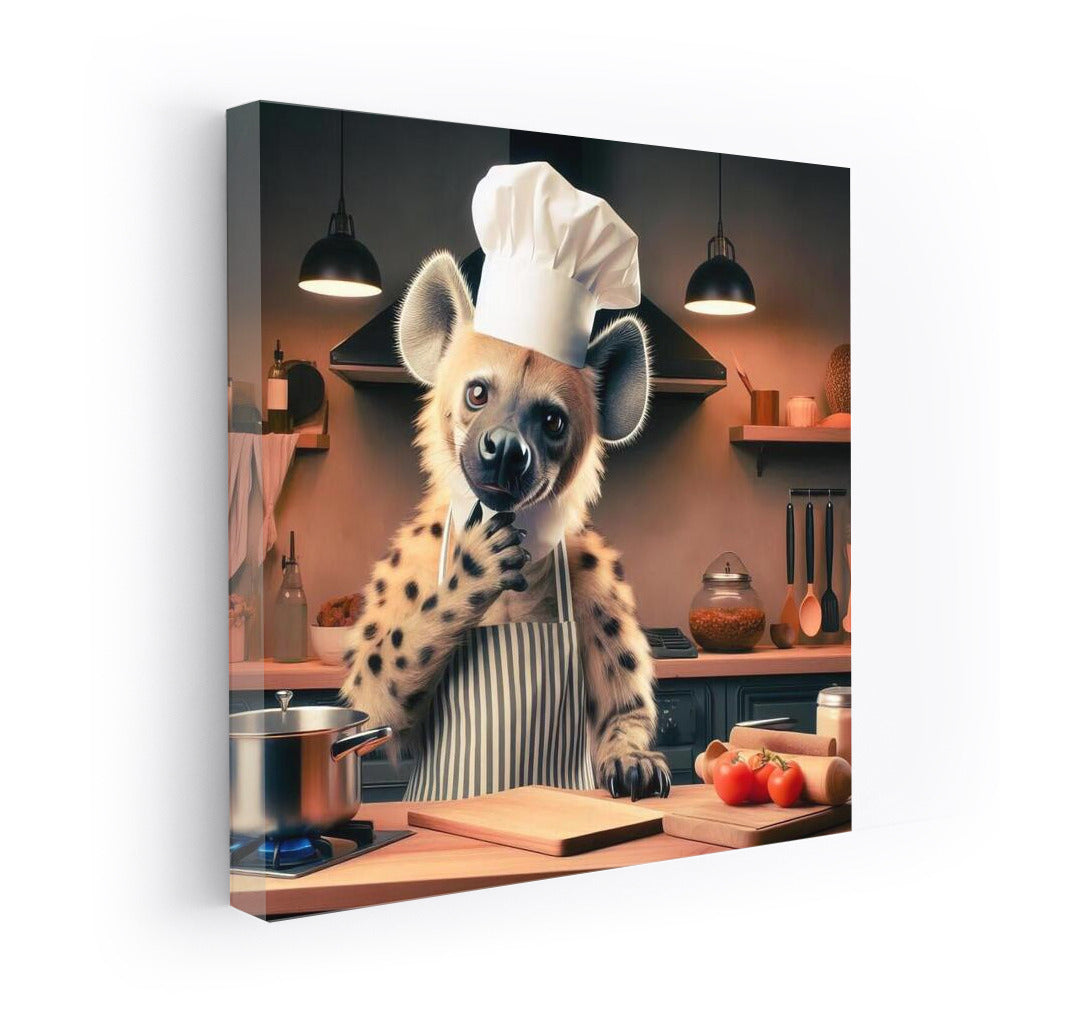 Chef Hyena's Smile: Humor and Style for Your Walls