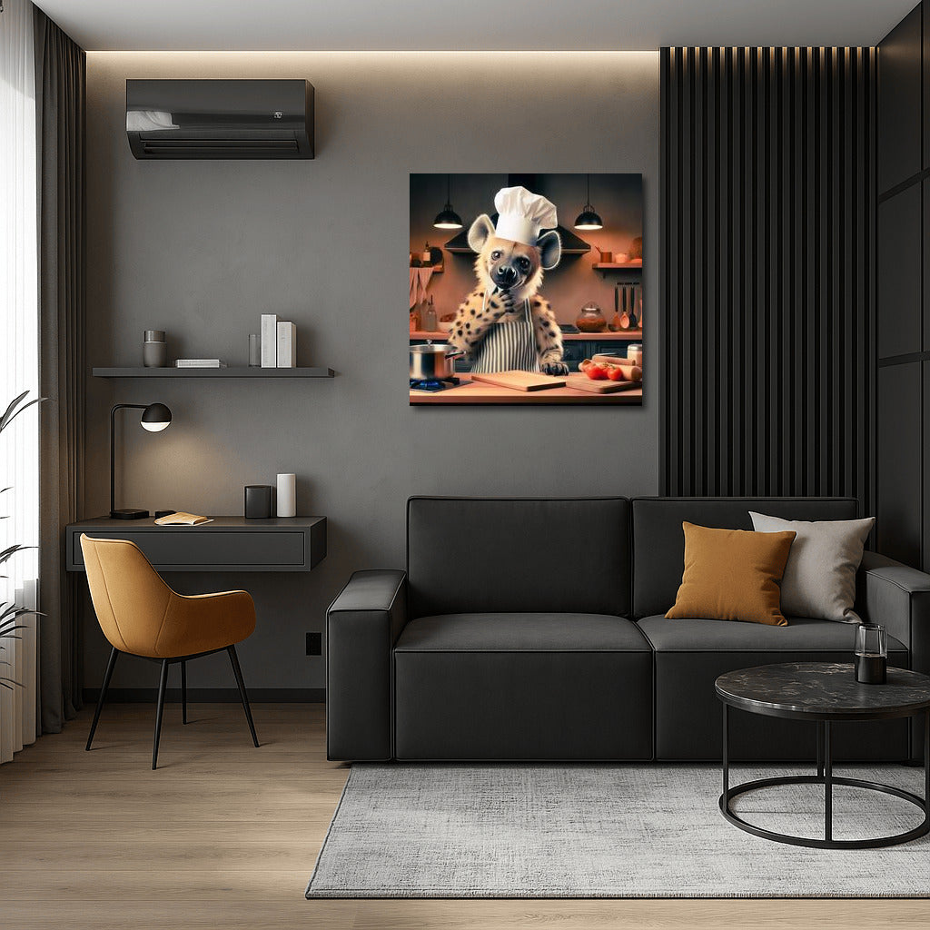 Chef Hyena's Smile: Humor and Style for Your Walls