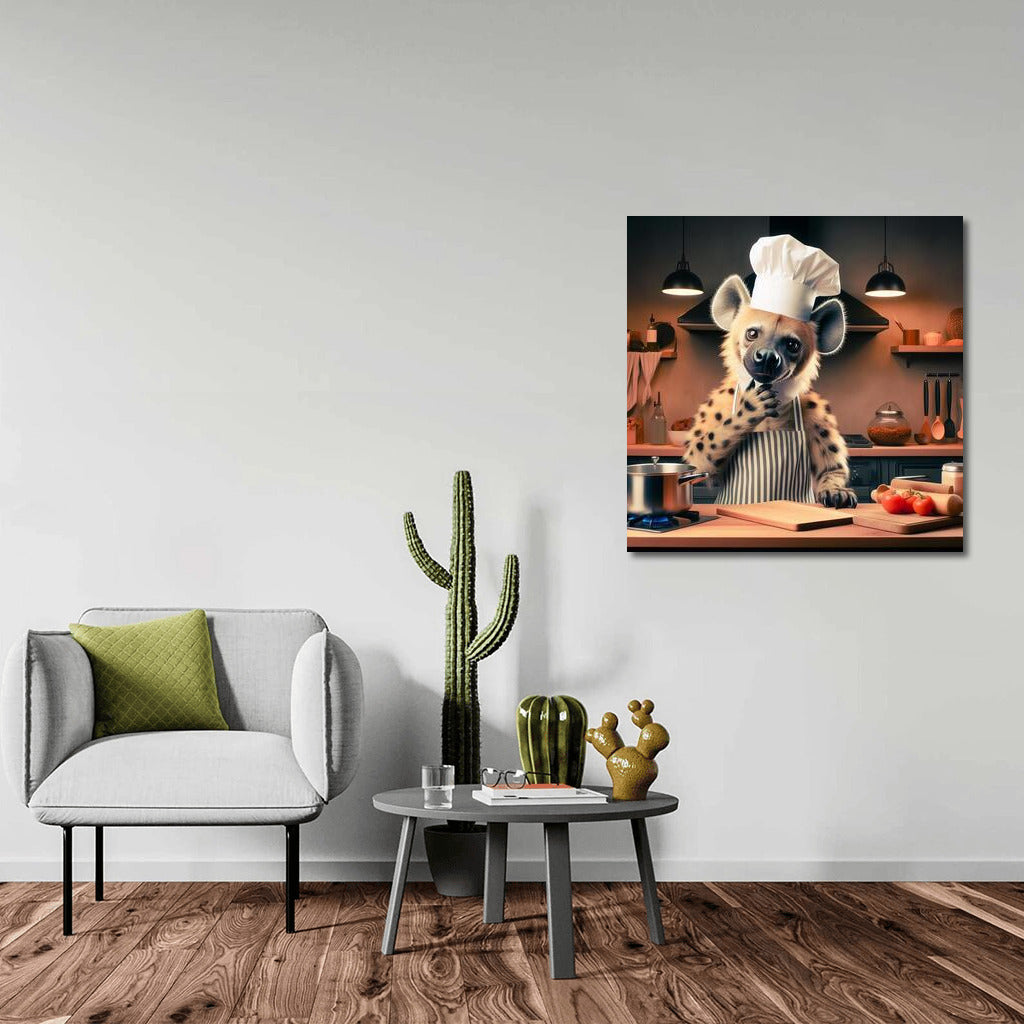 Chef Hyena's Smile: Humor and Style for Your Walls