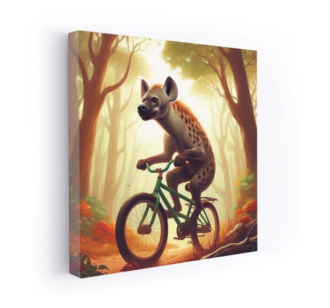 Hyena on a Bike: Fantastic Forest Adventure for Vivid Emotions