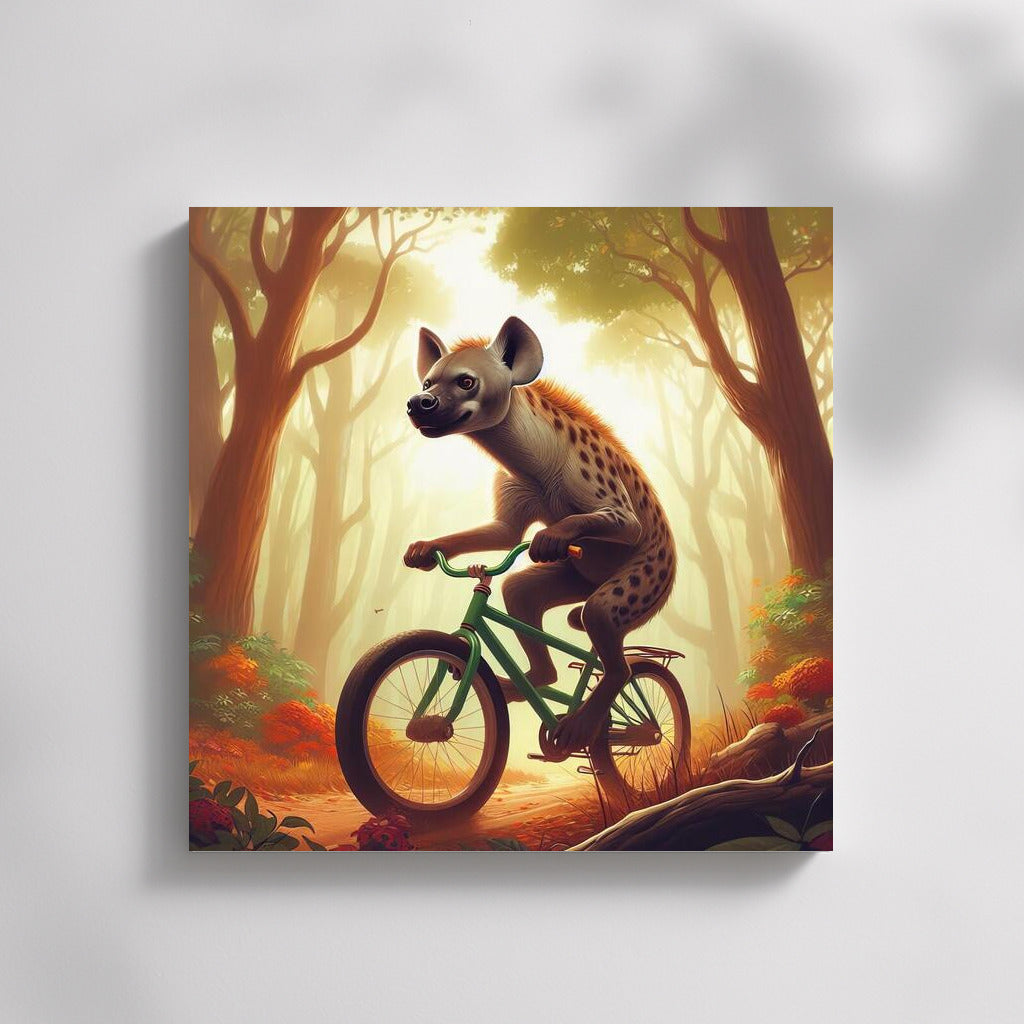Hyena on a Bike: Fantastic Forest Adventure for Vivid Emotions
