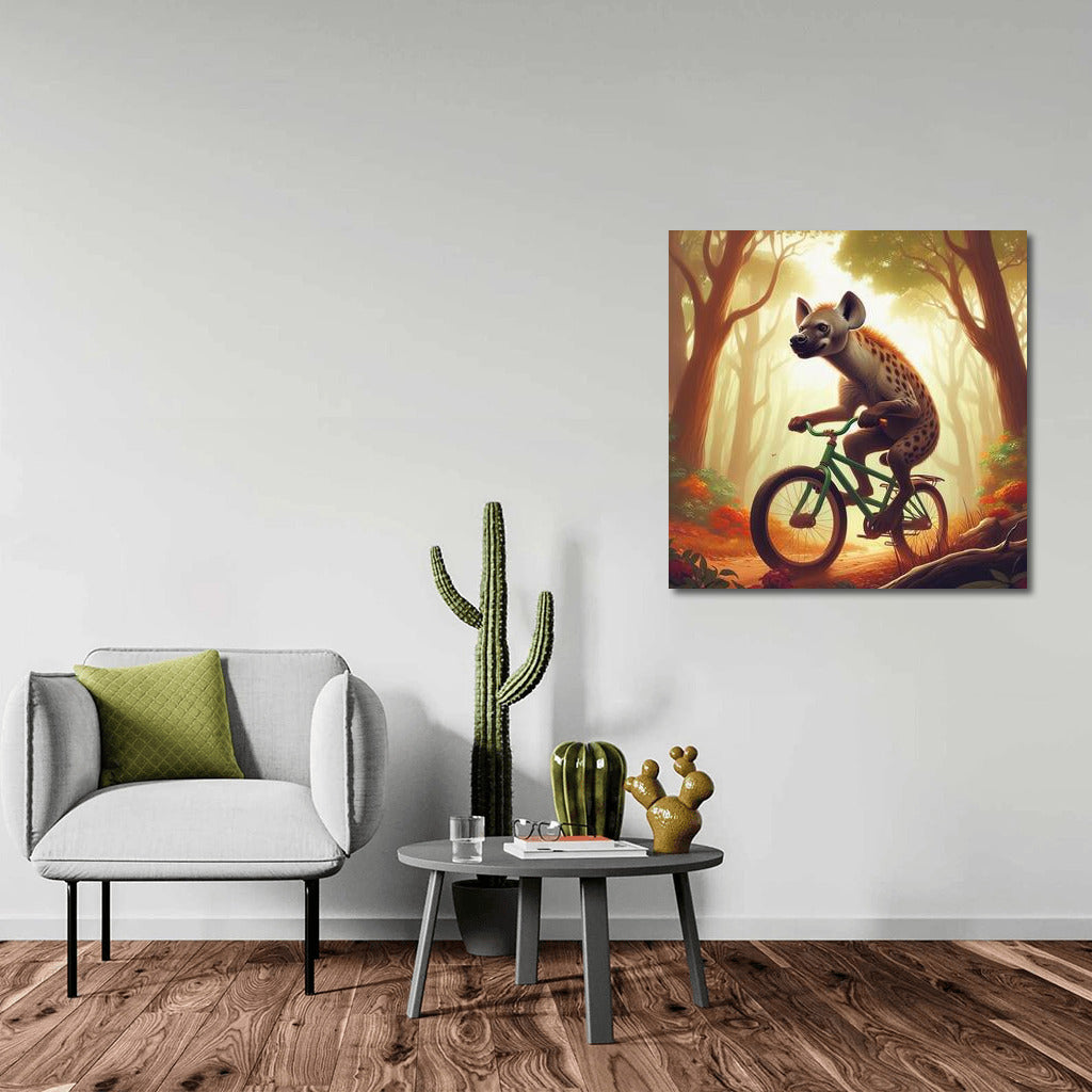 Hyena on a Bike: Fantastic Forest Adventure for Vivid Emotions