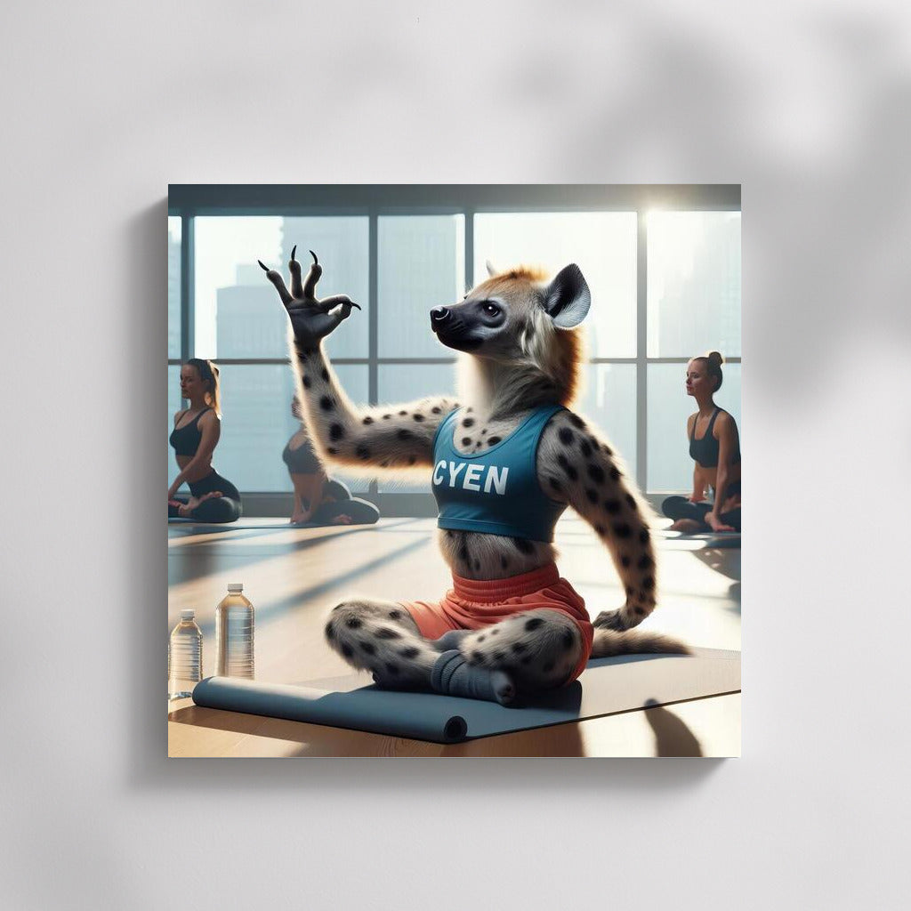 Hyena On Yoga: Amazing Wall Inspiration