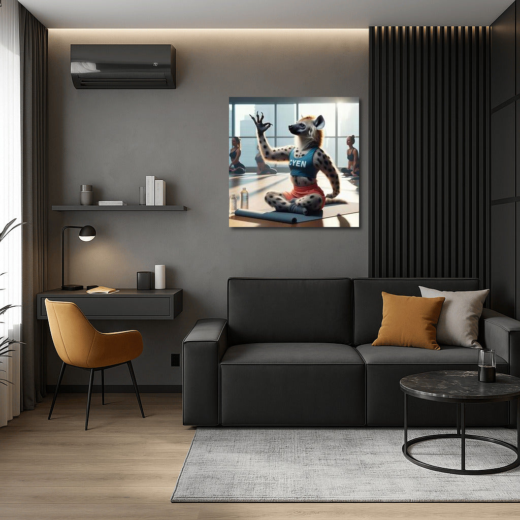 Hyena On Yoga: Amazing Wall Inspiration