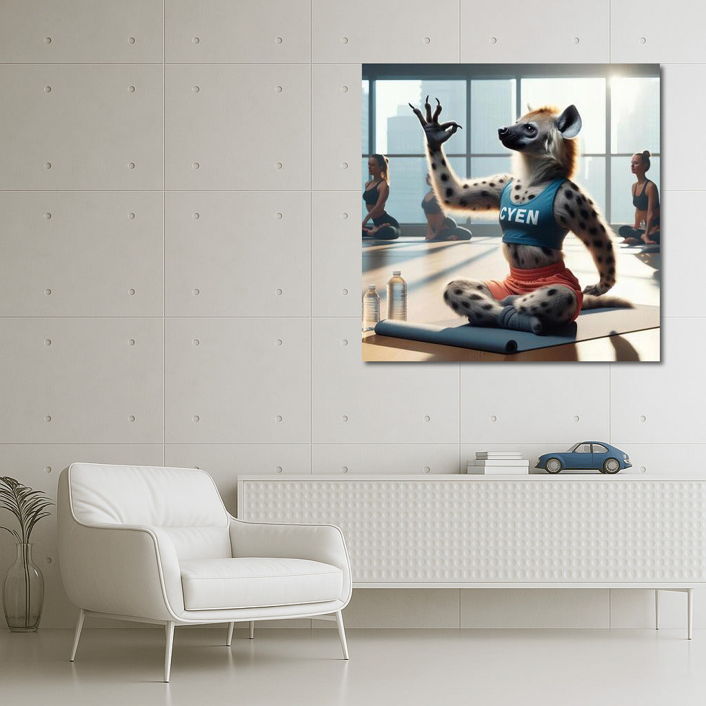 Hyena On Yoga: Amazing Wall Inspiration