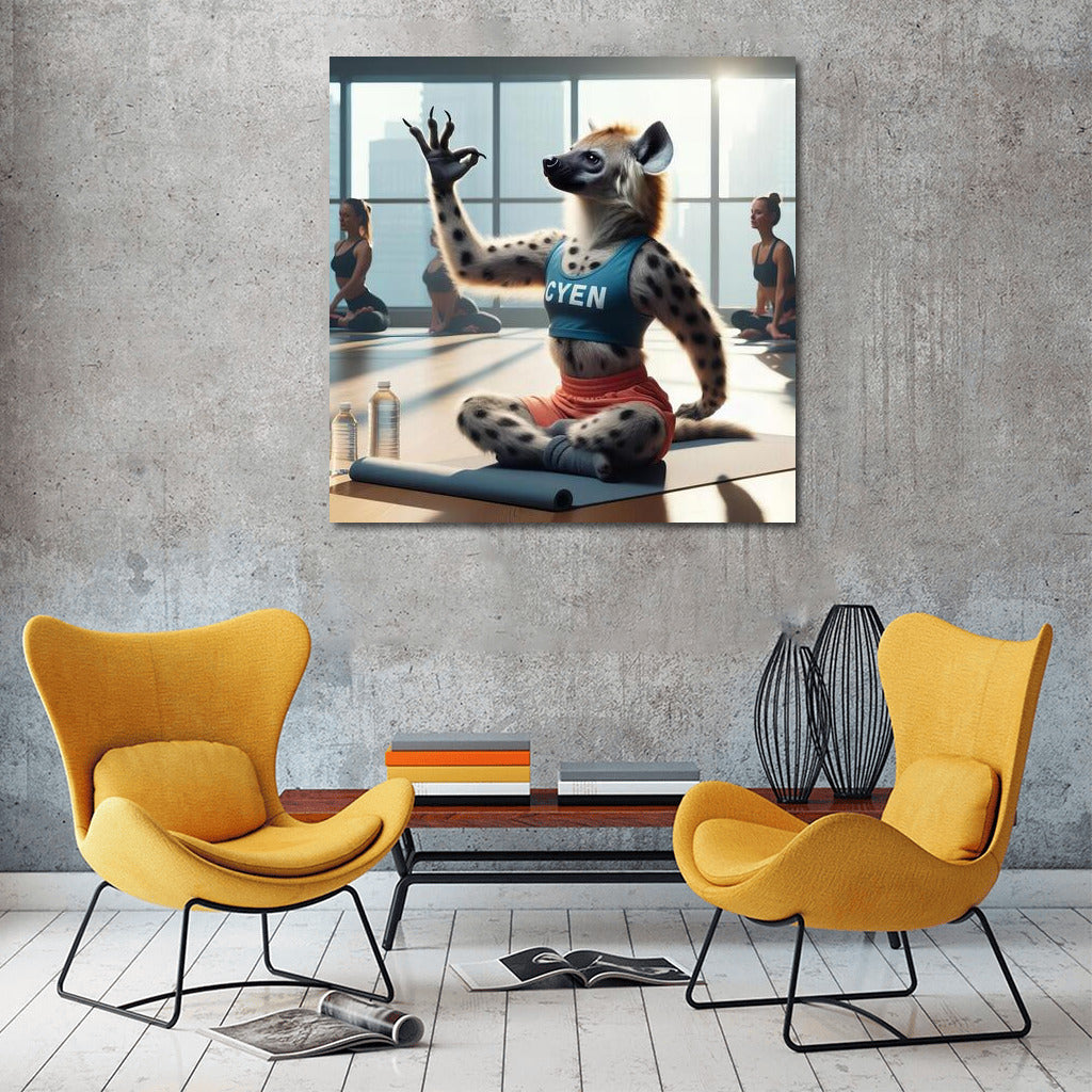 Hyena On Yoga: Amazing Wall Inspiration