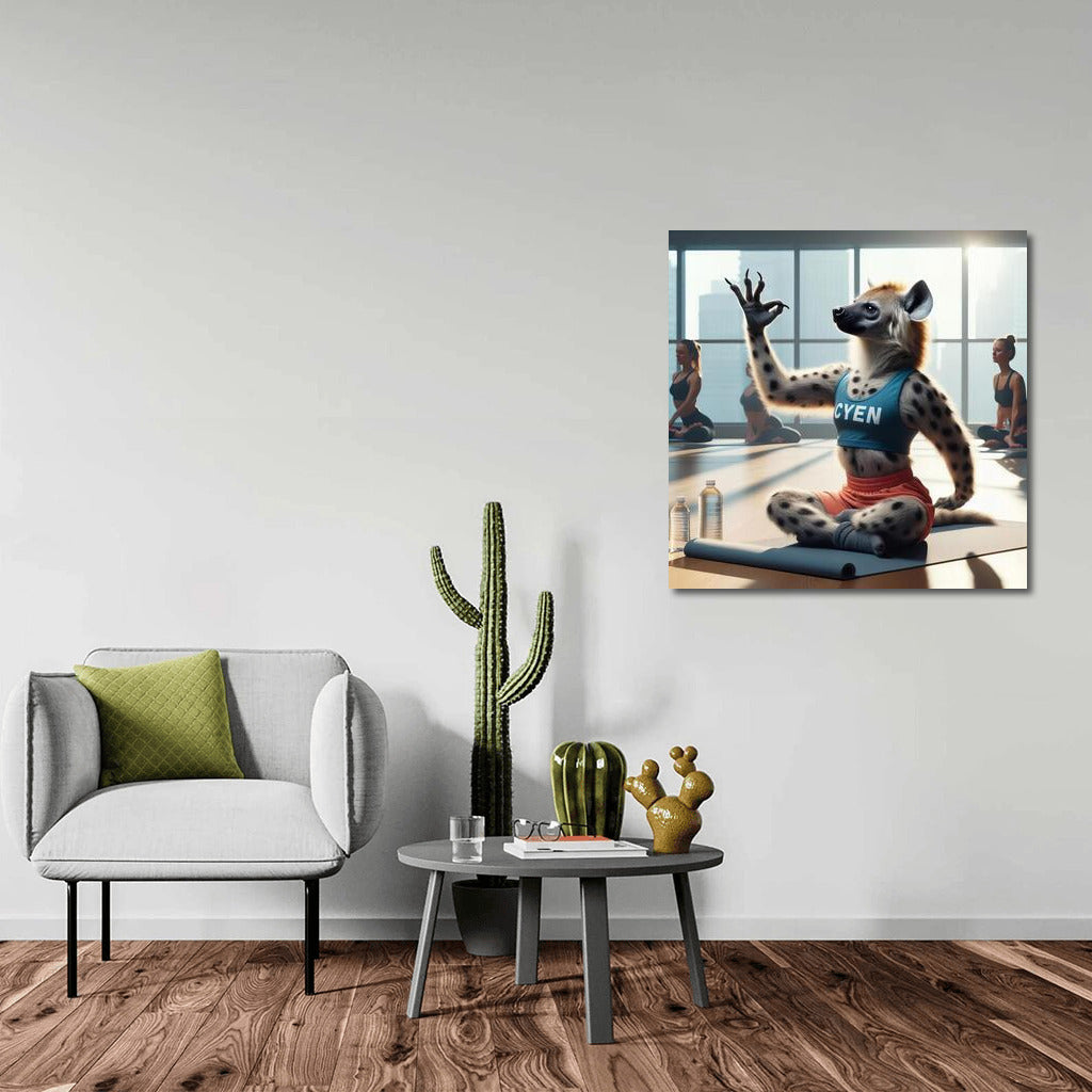Hyena On Yoga: Amazing Wall Inspiration