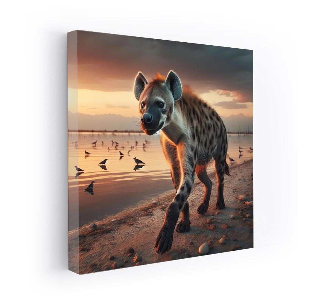 Hyena at Sunset: Wild Coast Energy