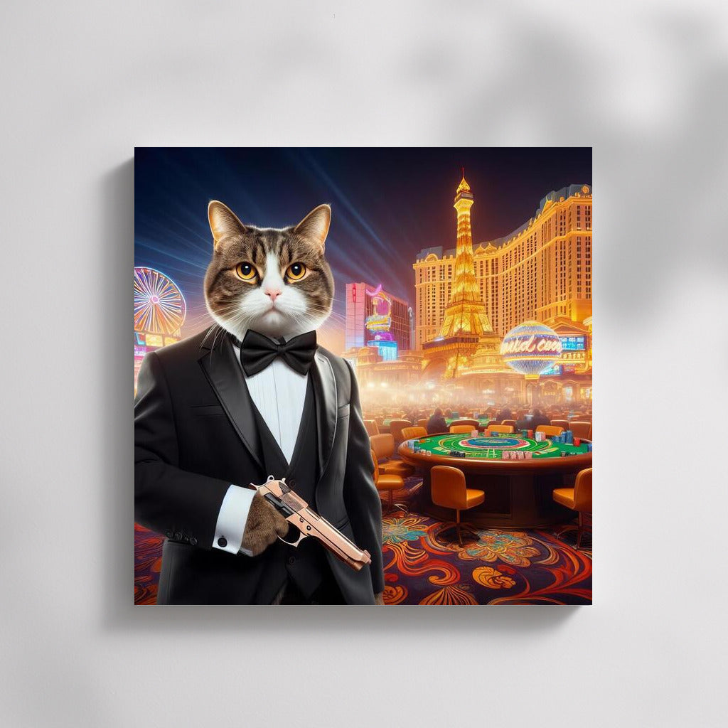 Cat in a Tuxedo with a Gun: James Bond-Style Casino