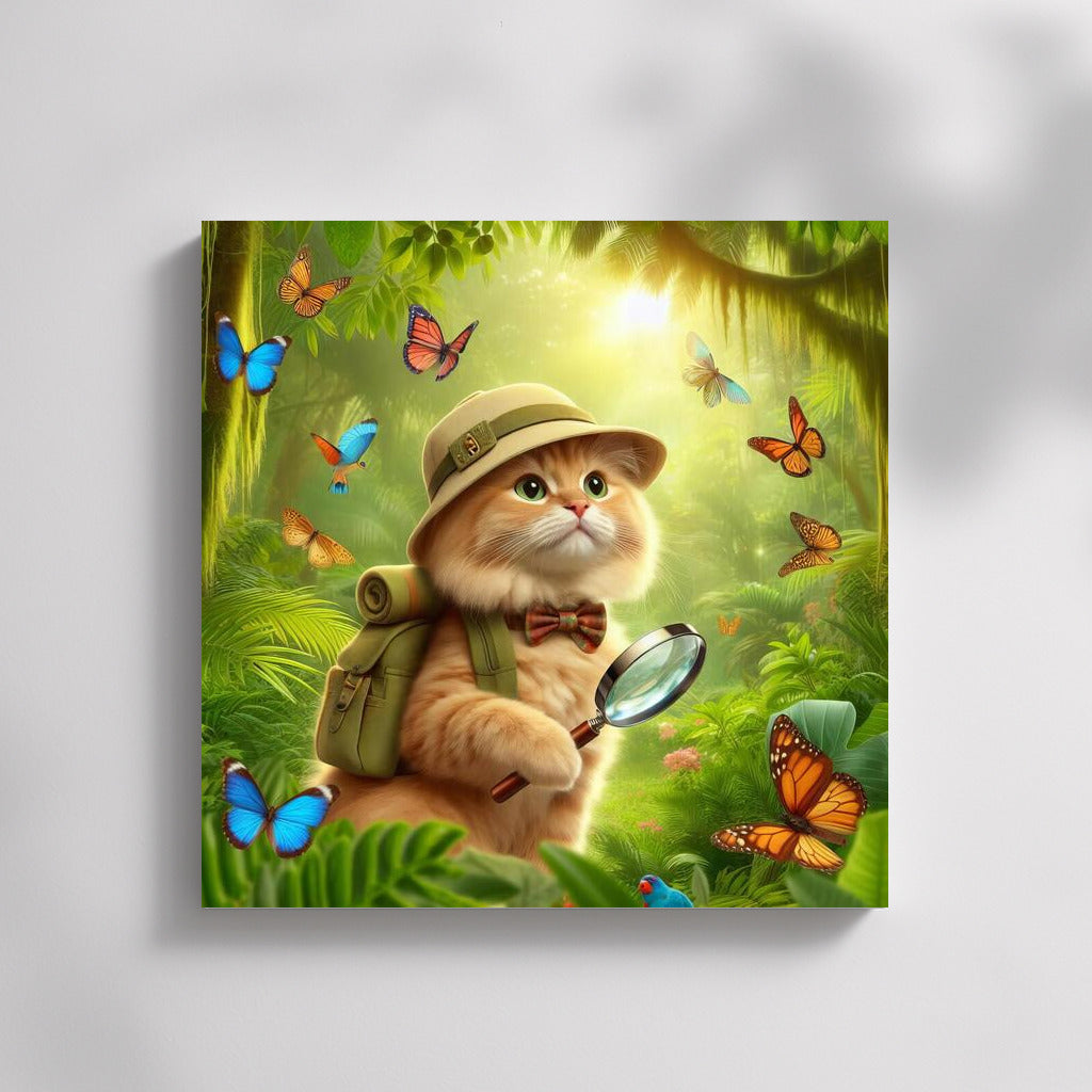 Tropical Cat-Explorer among Butterflies: Jungle Explorer Cat 2