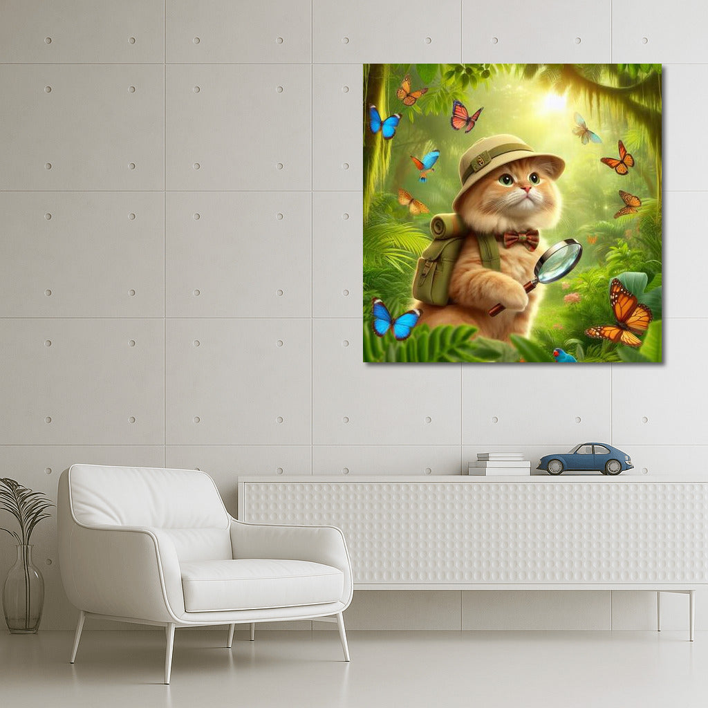 Tropical Cat-Explorer among Butterflies: Jungle Explorer Cat 2