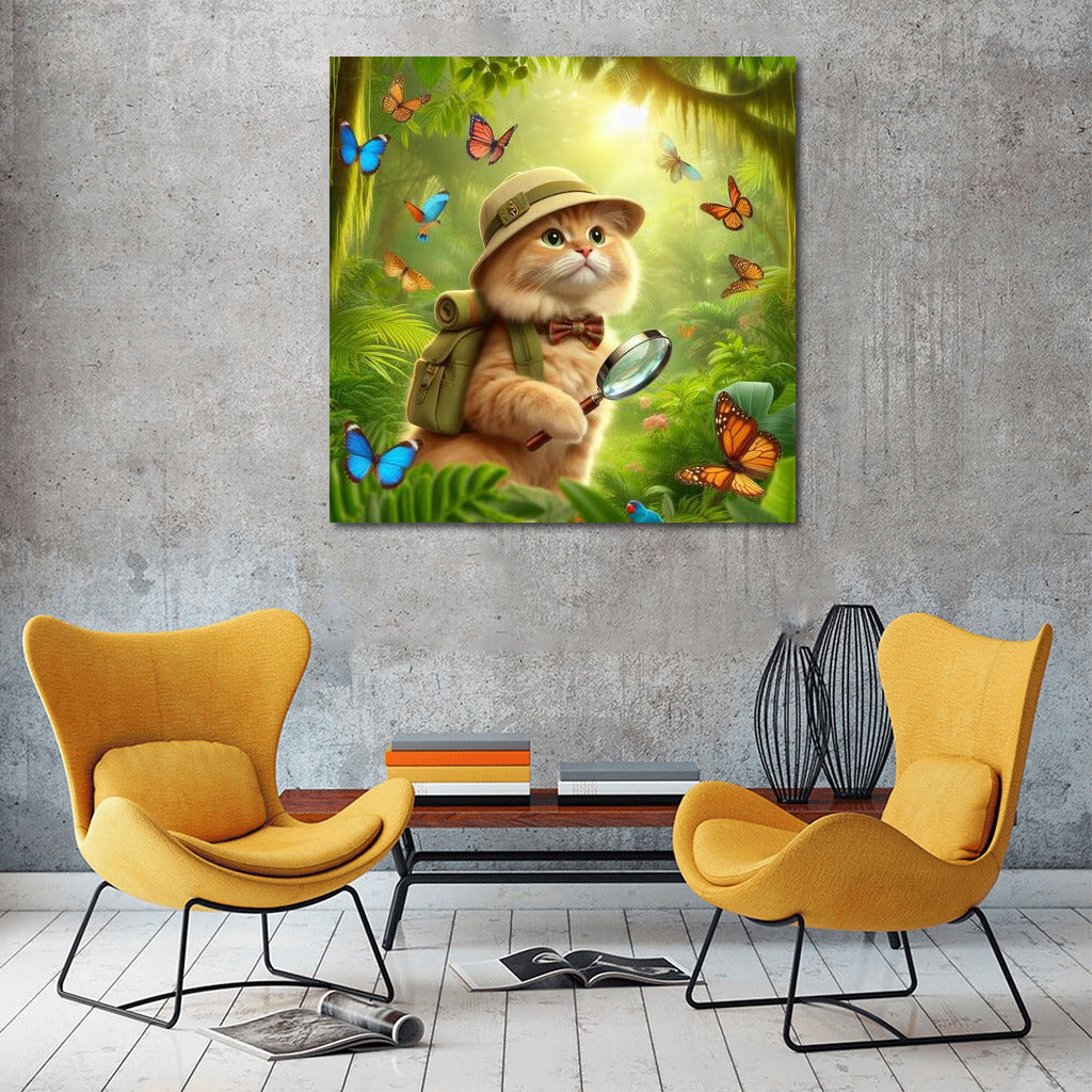 Tropical Cat-Explorer among Butterflies: Jungle Explorer Cat 2