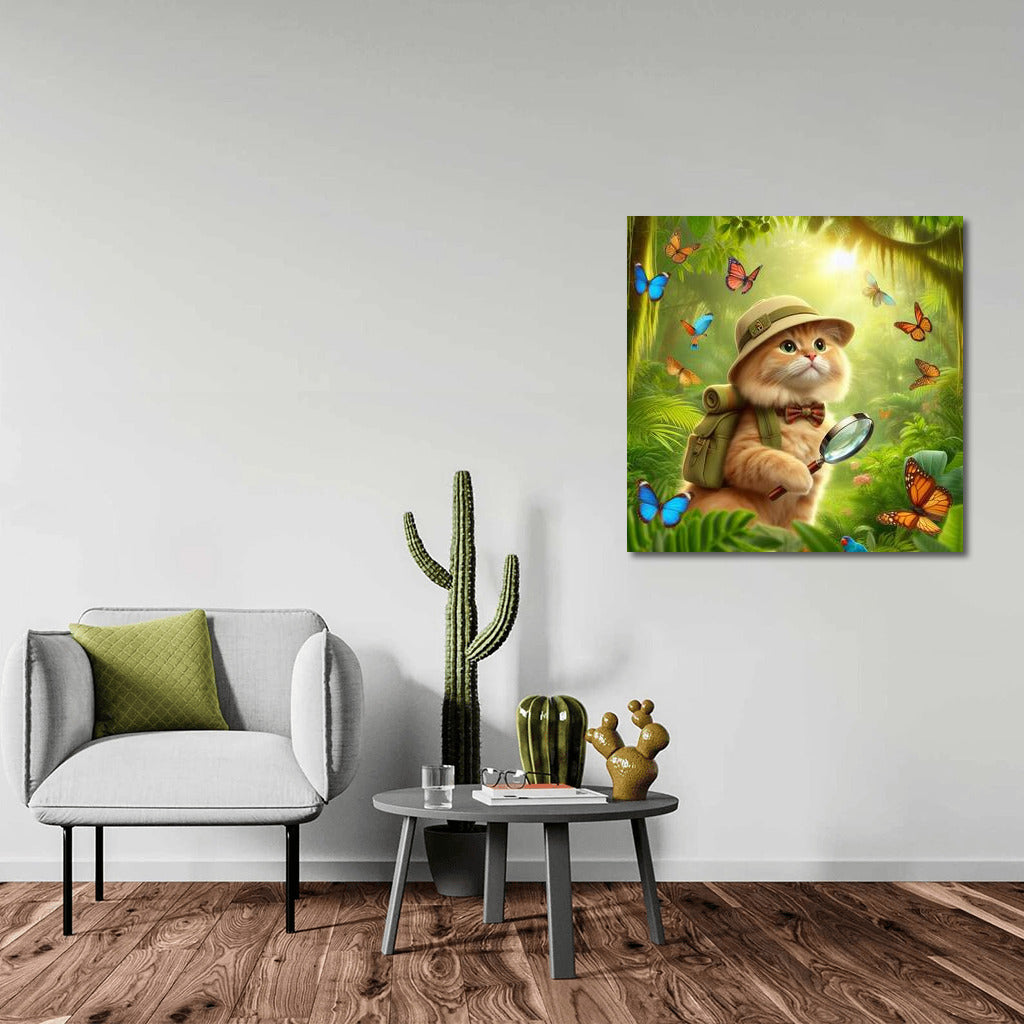 Tropical Cat-Explorer among Butterflies: Jungle Explorer Cat 2