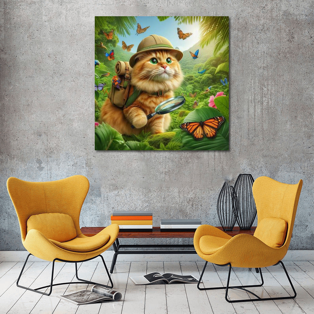 Jungle: Fluffy Explorer Cat 4