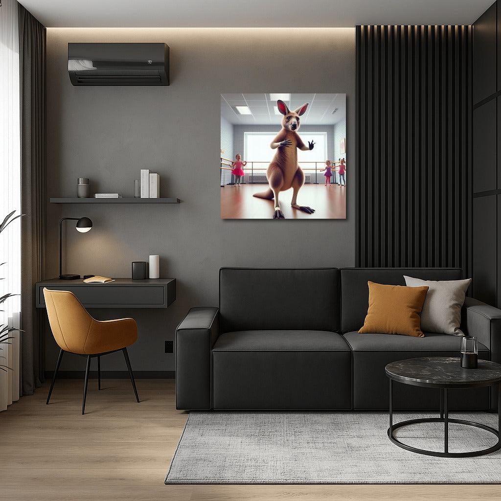 Dancing Kangaroo in the Studio: Playful Accent for the Interior
