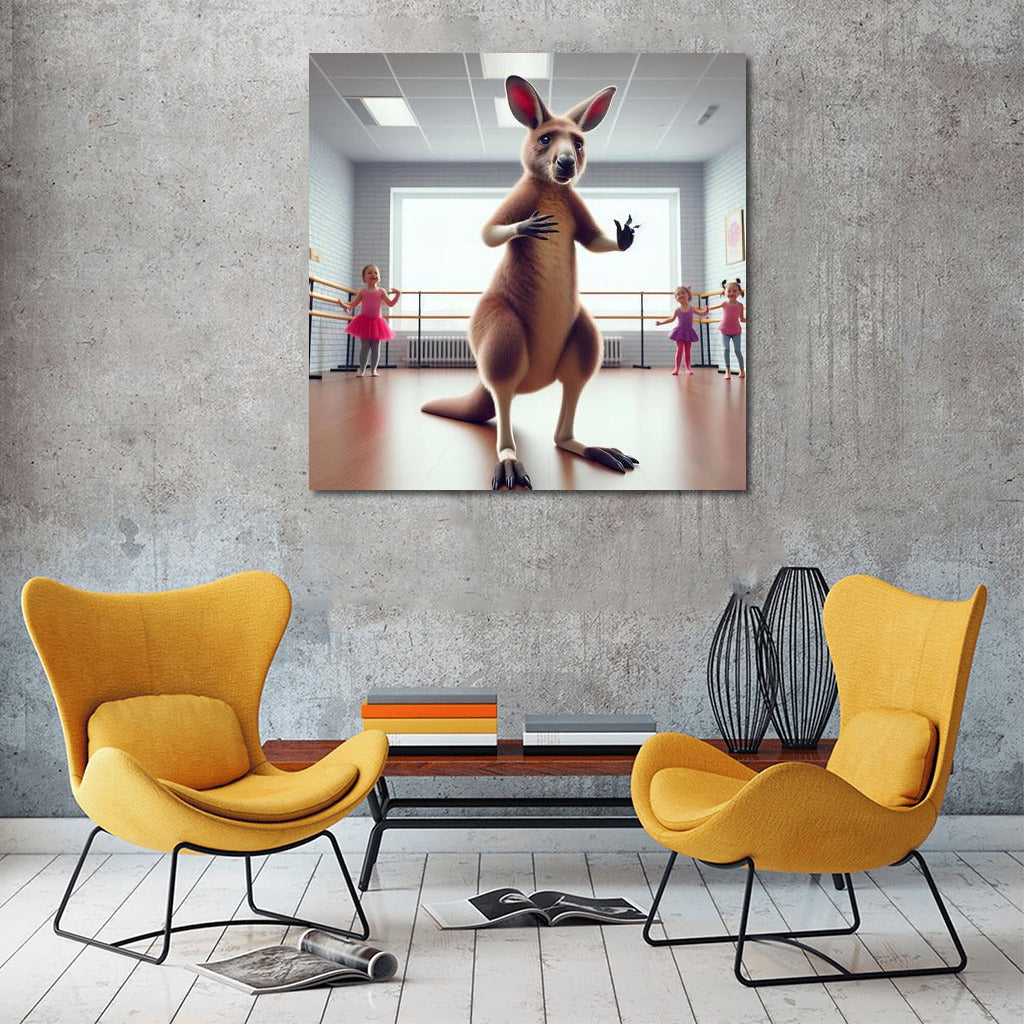 Dancing Kangaroo in the Studio: Playful Accent for the Interior