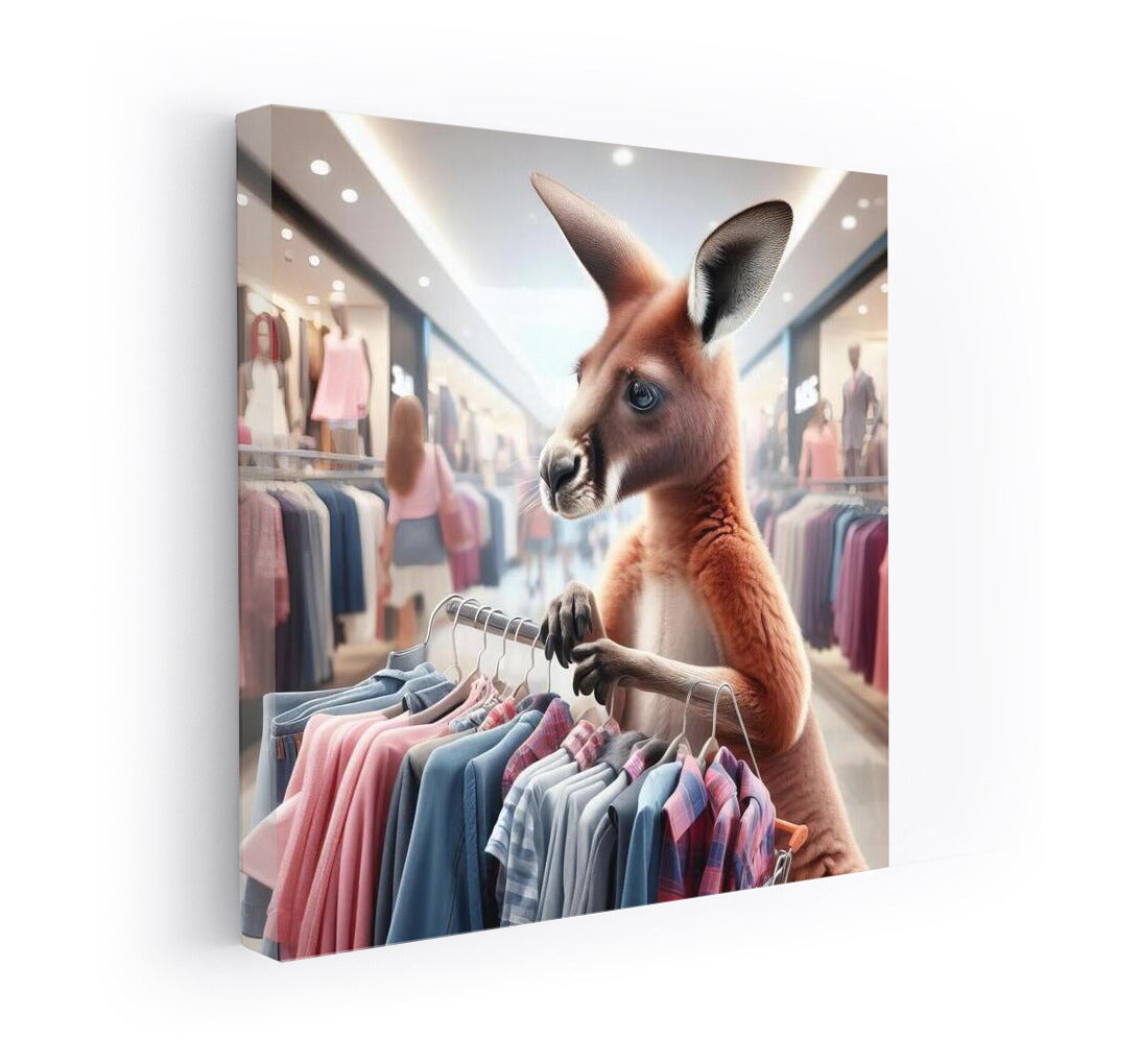 Kangaroo at Fashion Mall: Shopping with a Smile