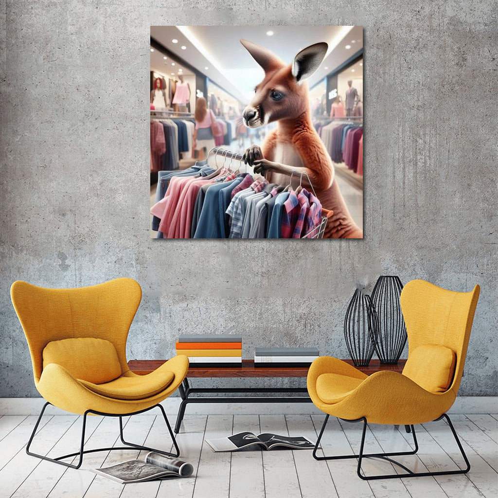 Kangaroo at Fashion Mall: Shopping with a Smile