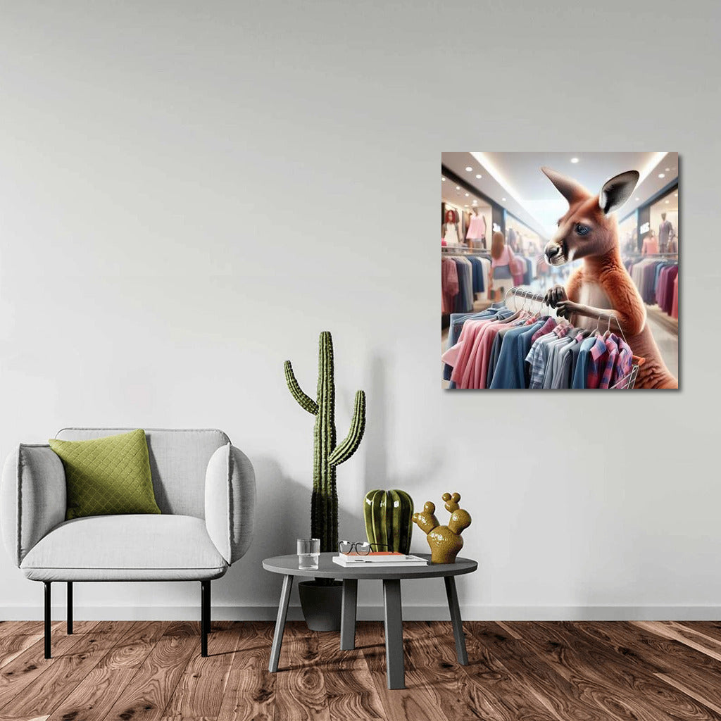 Kangaroo at Fashion Mall: Shopping with a Smile
