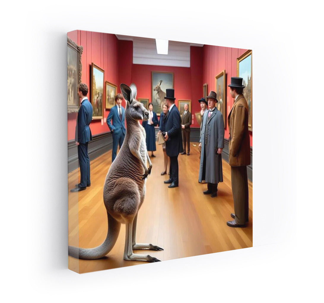 Kangaroos at the Museum: Inspiration on the Wall