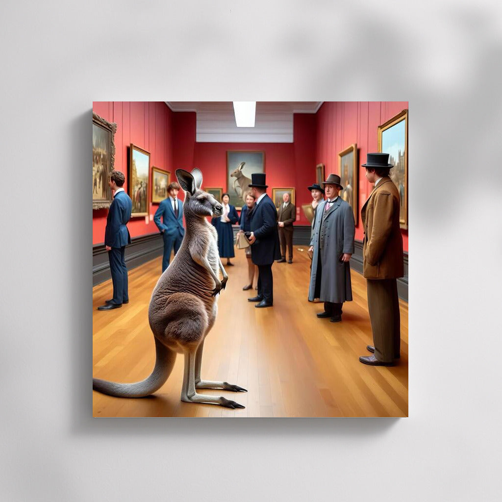 Kangaroos at the Museum: Inspiration on the Wall
