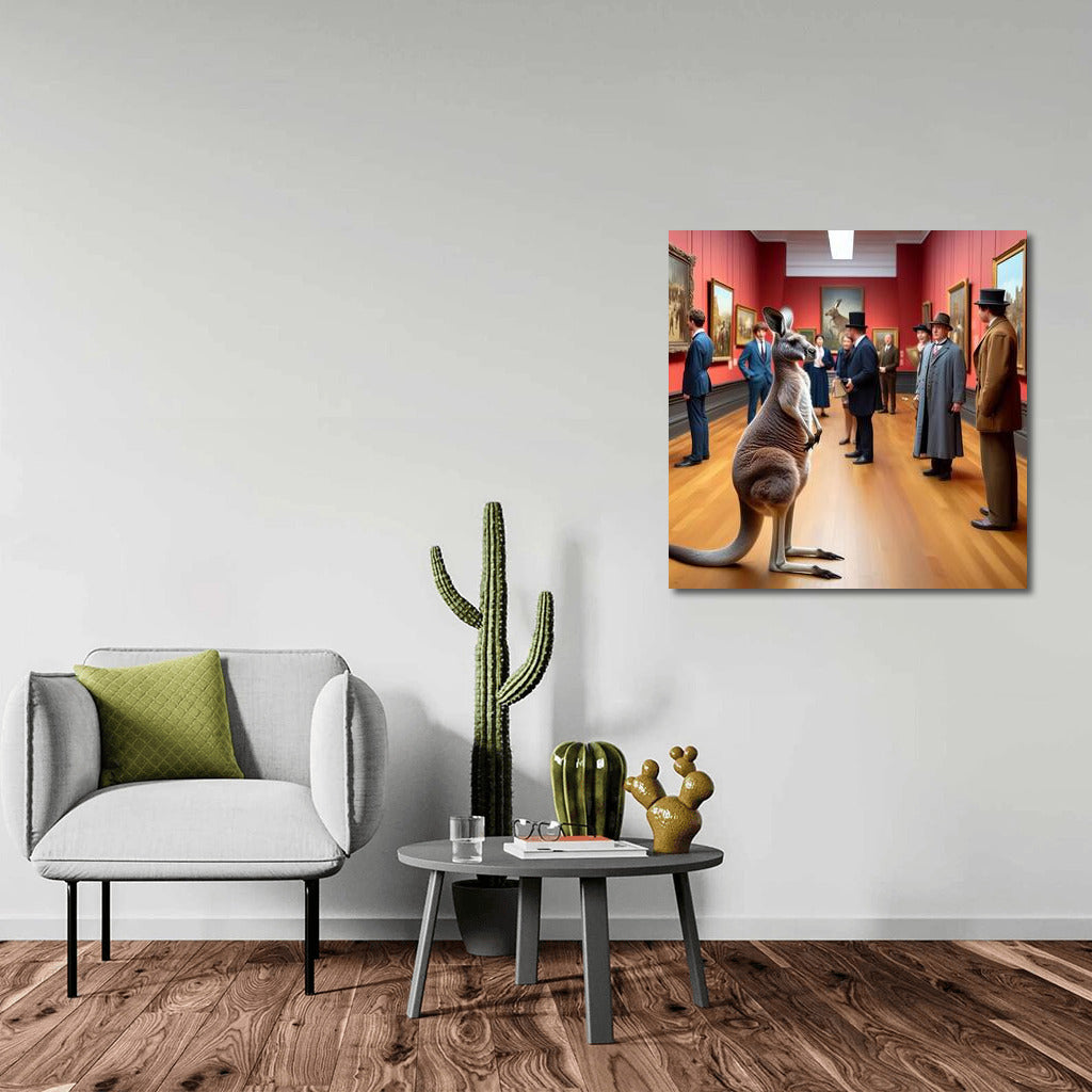 Kangaroos at the Museum: Inspiration on the Wall