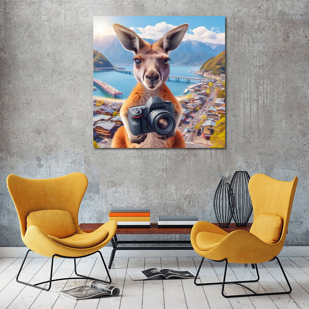 Kangaroo Traveler With Camera in Japan: Adventures on the Wall