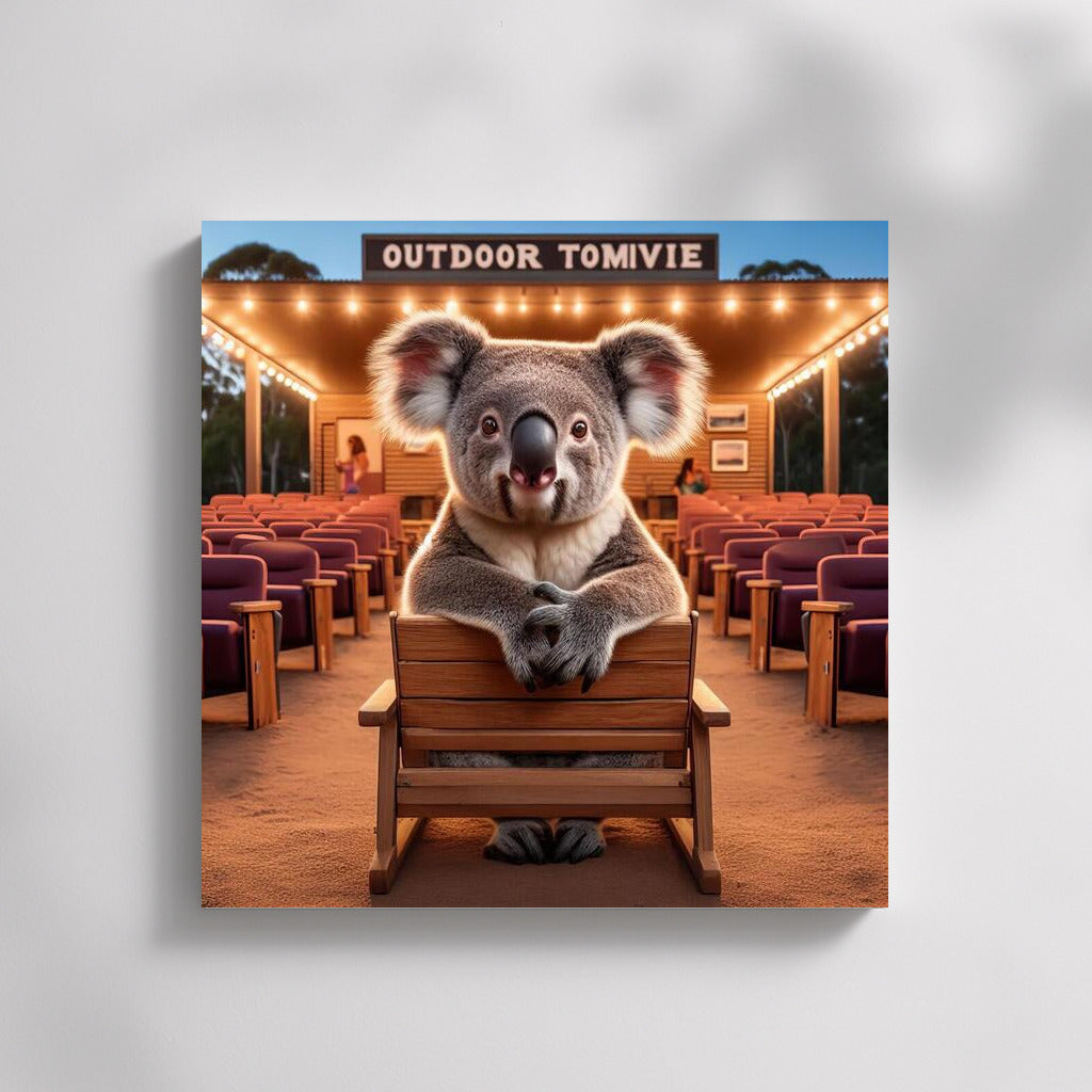 Koala at the Movie Show Under the Stars: The Perfect Accent for Your Wall
