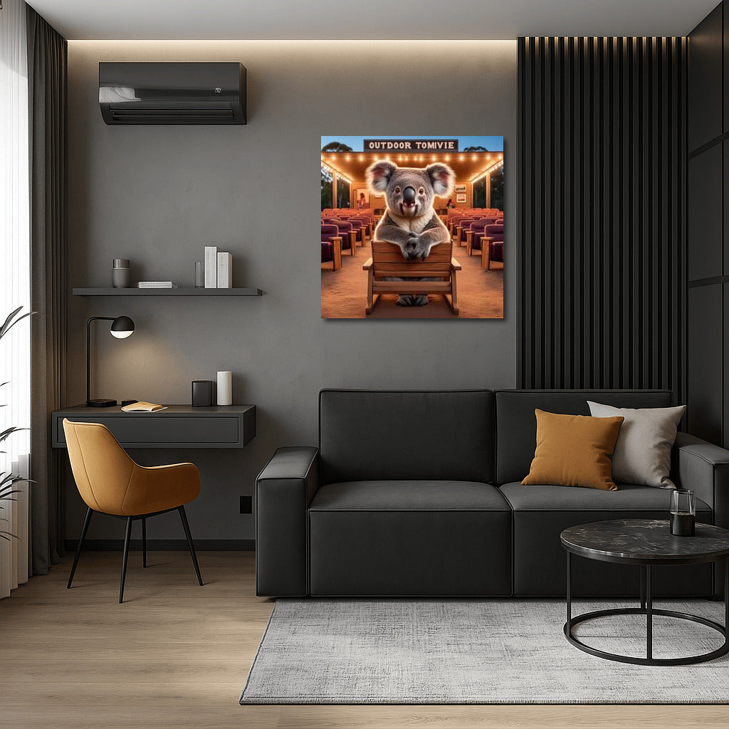 Koala at the Movie Show Under the Stars: The Perfect Accent for Your Wall