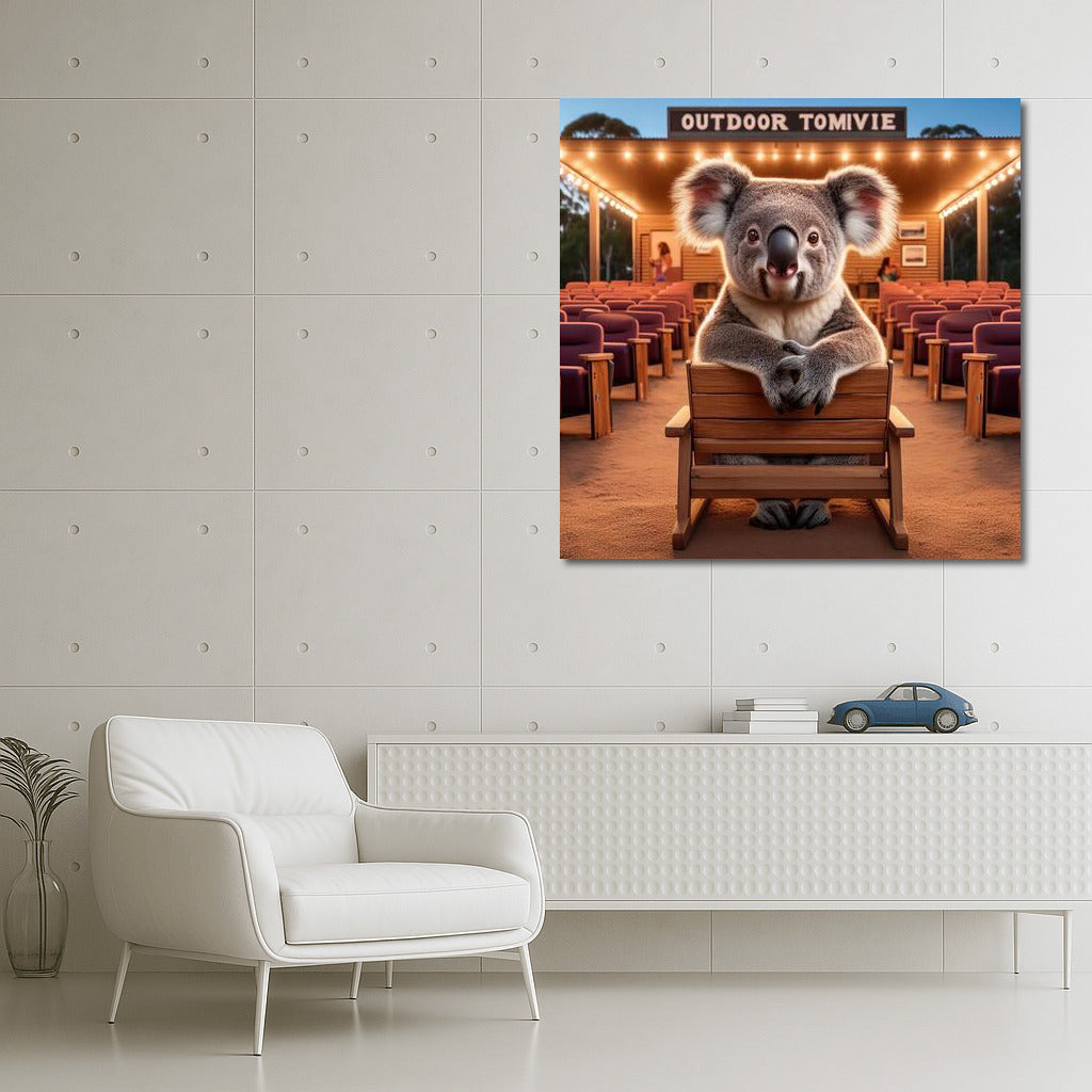 Koala at the Movie Show Under the Stars: The Perfect Accent for Your Wall