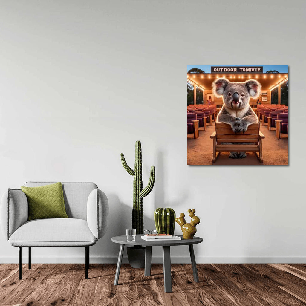 Koala at the Movie Show Under the Stars: The Perfect Accent for Your Wall