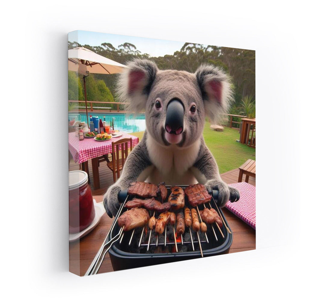 Koala at the Country House BBQ: Cozy Evening
