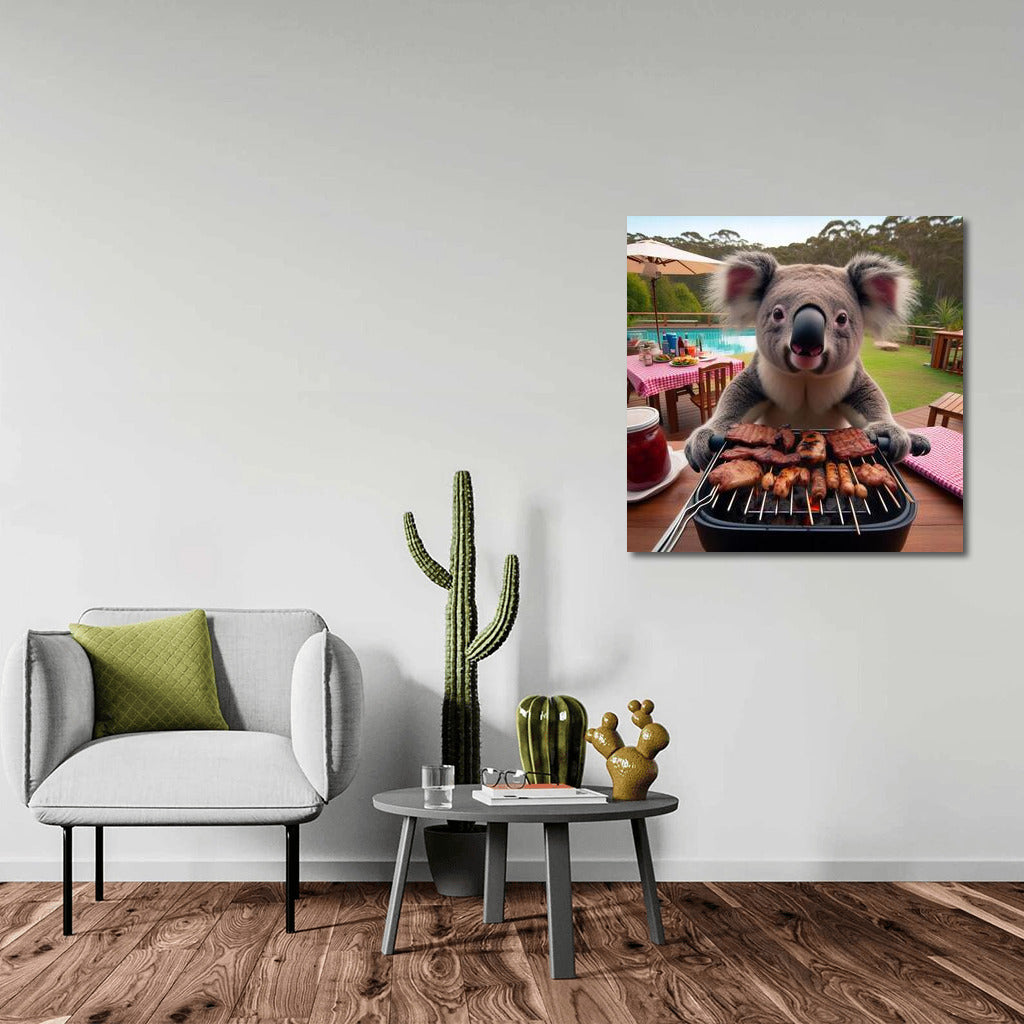 Koala at the Country House BBQ: Cozy Evening