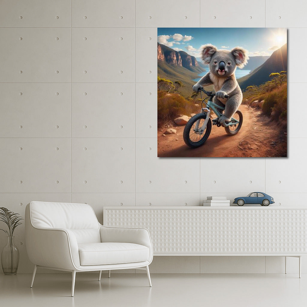 Koala on a Bike: Mountain Adventure in Australia