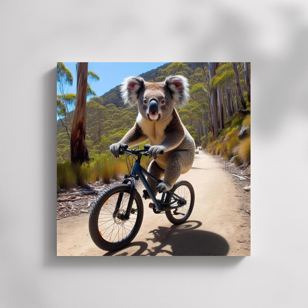 Koala's Bike Adventure: Conquering the Mountain Track