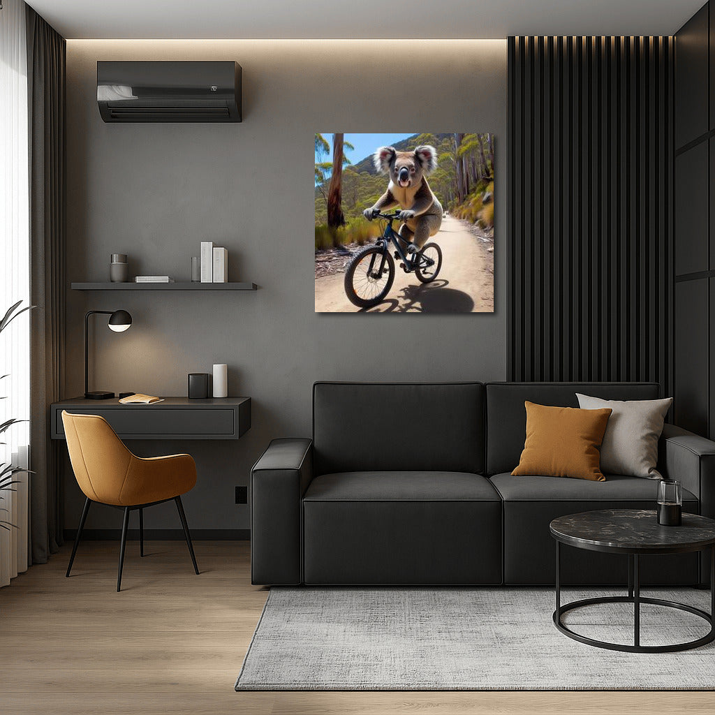 Koala's Bike Adventure: Conquering the Mountain Track