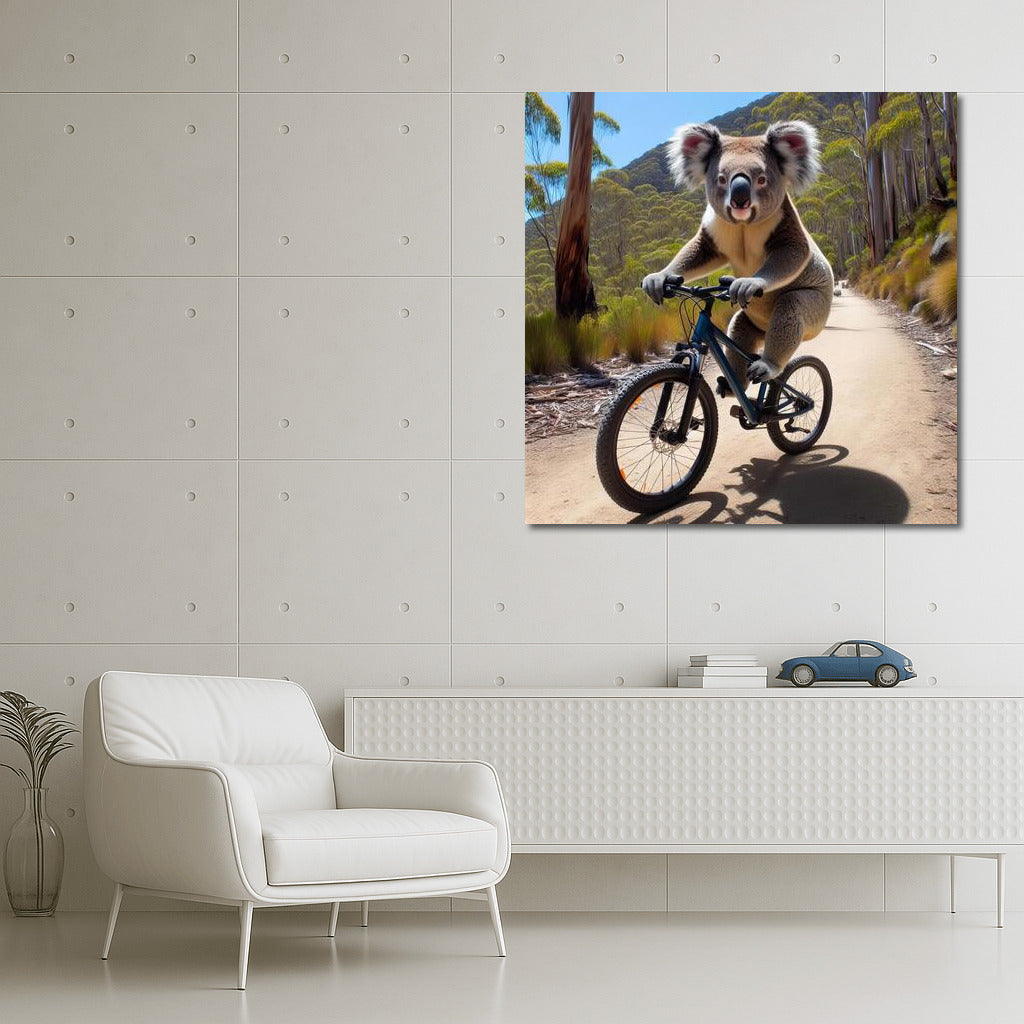 Koala's Bike Adventure: Conquering the Mountain Track
